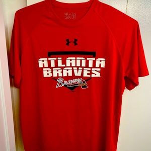 Men's Braves performance material short sleeve shirt